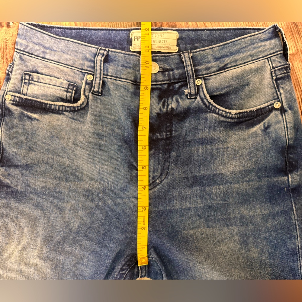 Free People Busted Knee Distressed Skinny Jeans W 27 - Picture 11 of 15